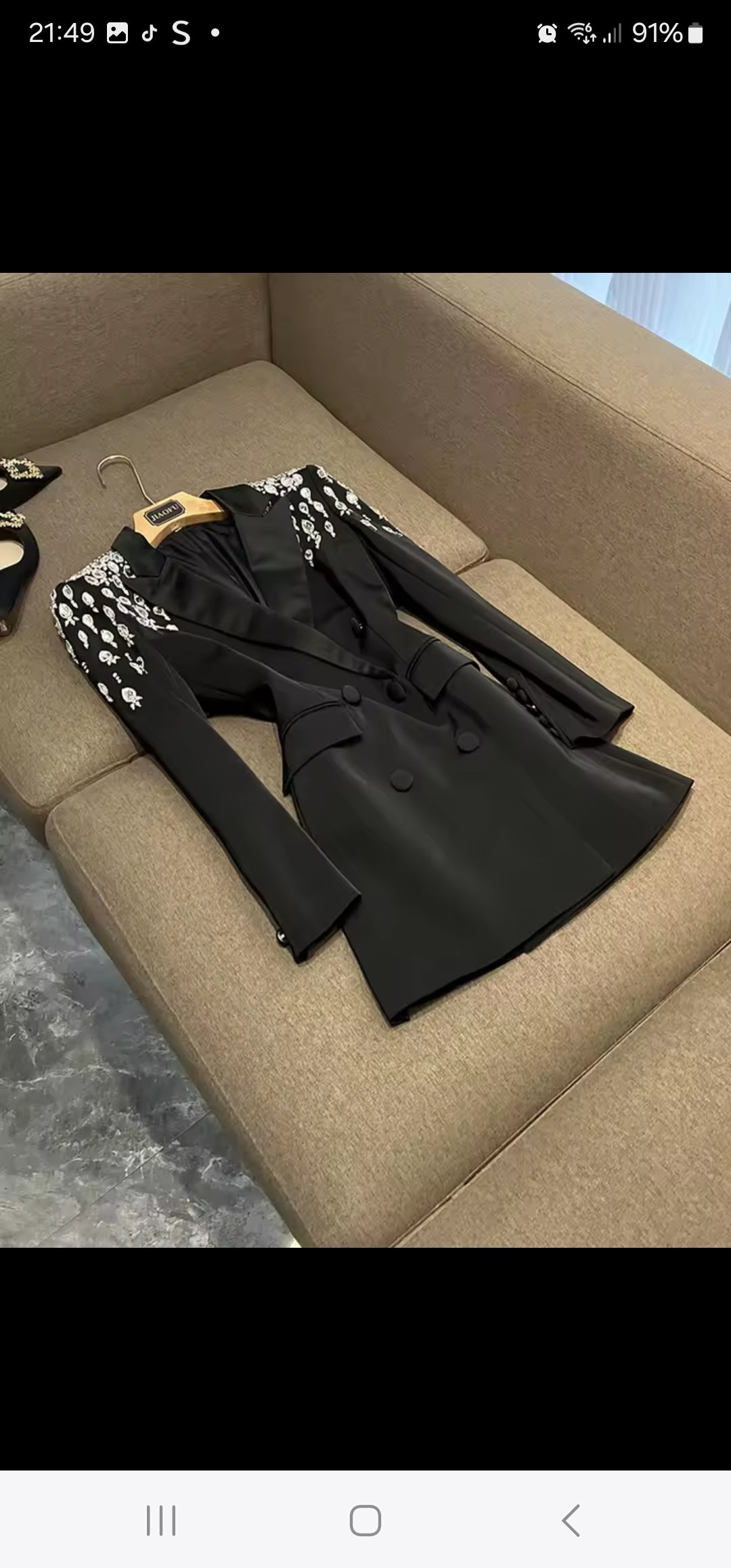 Diamonds slim blazer for women