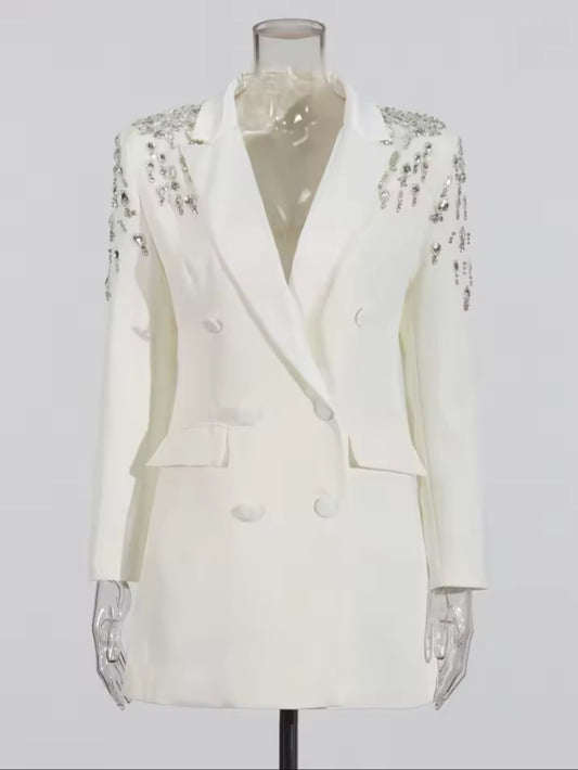 Diamonds slim blazer for women